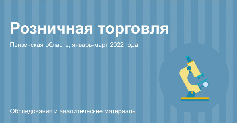 Розничная торговля Пензенской области в январе-марте 2022 года