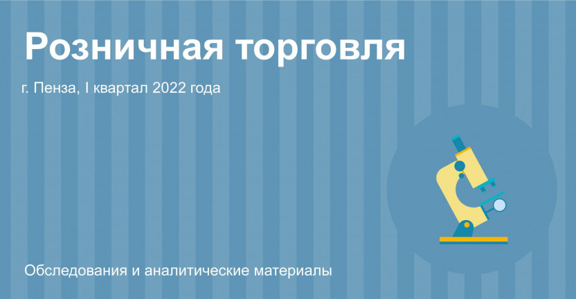 Объекты розничной торговли г. Пензы на 1 апреля 2022 года