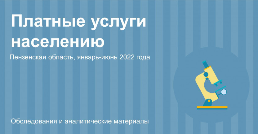 Платные услуги населению Пензенской области в I полугодии 2022 года