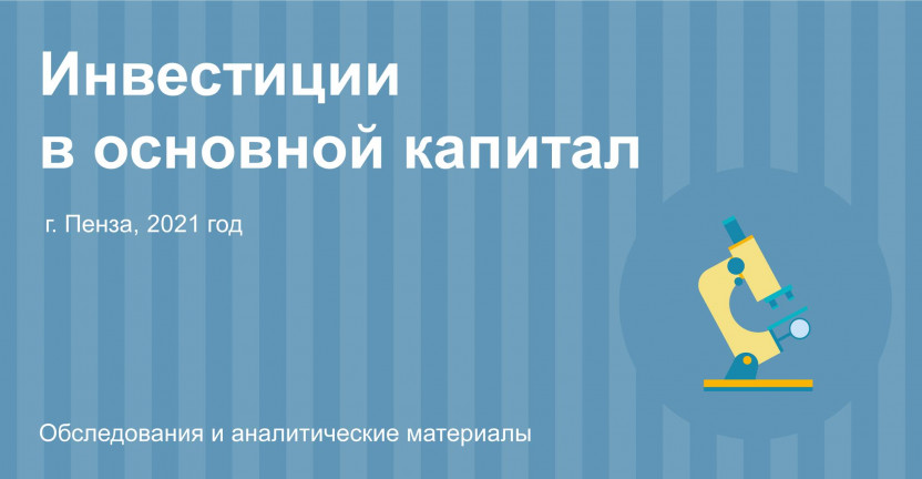 Инвестиционные вложения в экономику г. Пензы за 2021 год