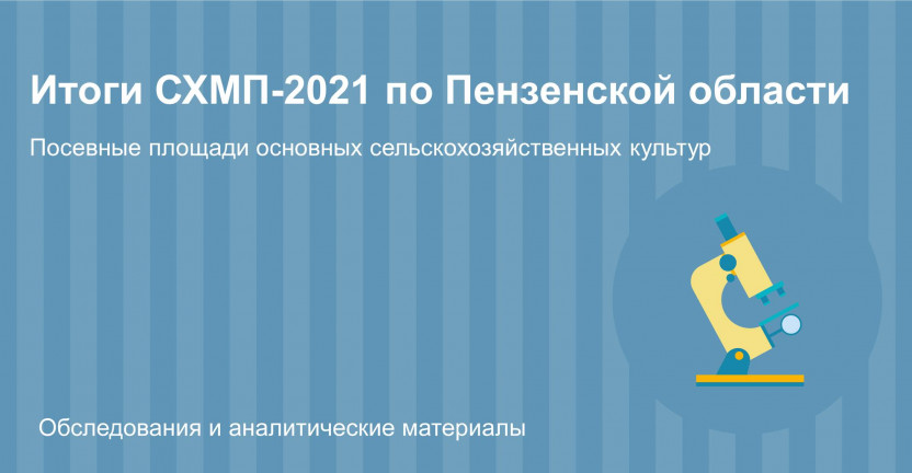 Итоги СХМП-2021 по Пензенской области (посевные площади основных сельскохозяйственных культур)