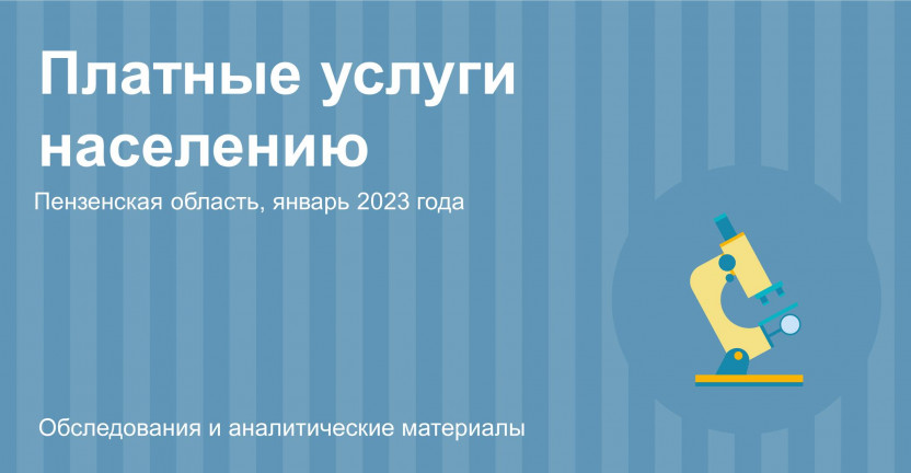 Платные услуги населению Пензенской области в январе 2023 года
