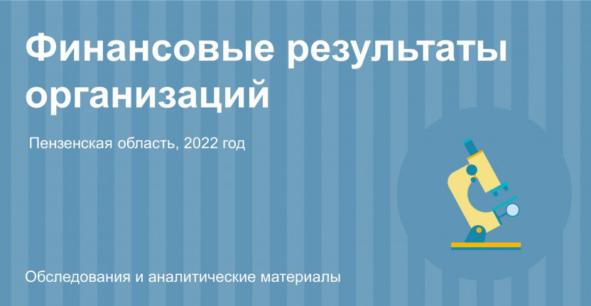 Финансовые результаты организаций Пензенской области в 2022 году