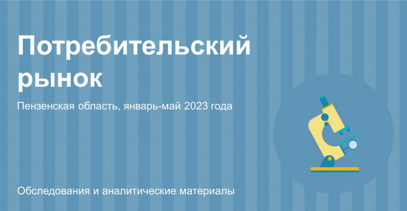 Потребительский рынок Пензенской области в январе-мае 2023 года