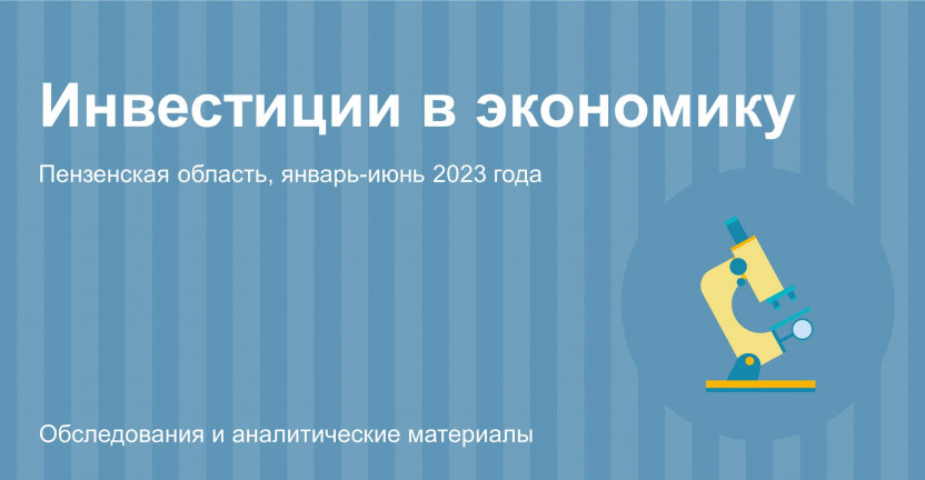 Инвестиции в экономику Пензенской области в январе-июне 2023 года